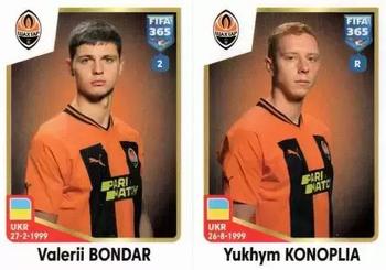 2023 Panini FIFA 365 The Golden World of Football #408 Valerii Bondar / Yukhym Konoplia Front