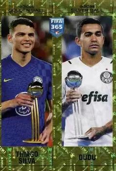 2023 Panini FIFA 365 The Golden World of Football #426 Thiago Silva / Dudu Front