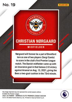 2021-22 Donruss Elite Premier League #19 Christian Norgaard Back