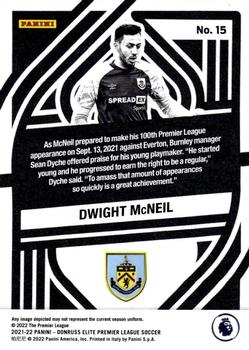 2021-22 Donruss Elite Premier League - Elite Deck #15 Dwight McNeil Back