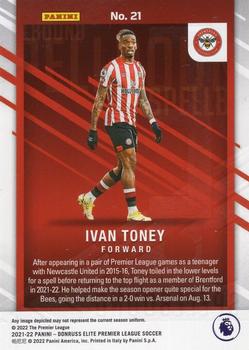 2021-22 Donruss Elite Premier League - Spellbound #21 Ivan Toney Back