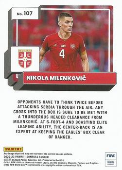 2022-23 Donruss - Silver #107 Nikola Milenkovic Back
