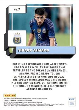2022-23 Donruss - Teal #7 Thiago Almada Back