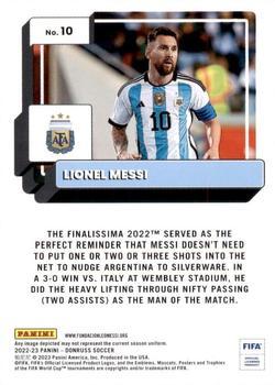 2022-23 Donruss - Teal #10 Lionel Messi Back