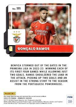 2022-23 Donruss - Teal #111 Goncalo Ramos Back