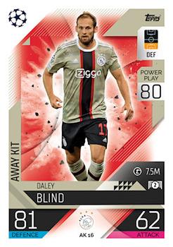 2022-23 Topps Match Attax UEFA Champions League & UEFA Europa League Extra - Away Kit #AK 16 Daley Blind Front