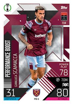 2022-23 Topps Match Attax UEFA Champions League & UEFA Europa League Extra - Performance Boost #PB 6 Gianluca Scamacca Front