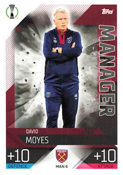 2022-23 Topps Match Attax UEFA Champions League & UEFA Europa League Extra - Manager #MAN 6 David Moyes Front