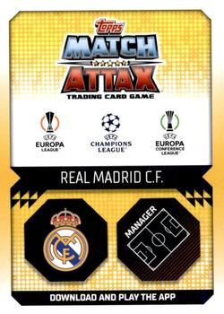 2022-23 Topps Match Attax UEFA Champions League & UEFA Europa League Extra - Manager #MAN 7 Carlo Ancelotti Back