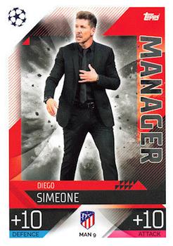 2022-23 Topps Match Attax UEFA Champions League & UEFA Europa League Extra - Manager #MAN 9 Diego Simeone Front