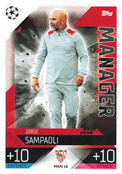 2022-23 Topps Match Attax UEFA Champions League & UEFA Europa League Extra - Manager #MAN 10 Jorge Sampaoli Front