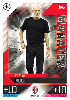 2022-23 Topps Match Attax UEFA Champions League & UEFA Europa League Extra - Manager #MAN 19 Stefano Pioli Front