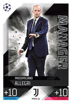 2022-23 Topps Match Attax UEFA Champions League & UEFA Europa League Extra - Manager #MAN 21 Massimiliano Allegri Front