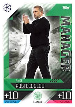 2022-23 Topps Match Attax UEFA Champions League & UEFA Europa League Extra - Manager #MAN 26 Ange Postecoglou Front