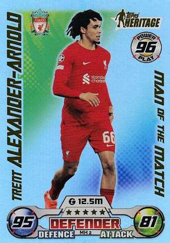 2022-23 Topps Match Attax UEFA Champions League & UEFA Europa League Extra - Man of the Match Heritage #MH 2 Trent Alexander-Arnold Front