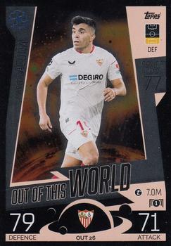 2022-23 Topps Match Attax UEFA Champions League & UEFA Europa League Extra - Out of this World #OUT 26 Marcos Acuña Front