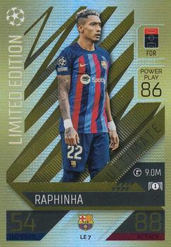 2022-23 Topps Match Attax UEFA Champions League & UEFA Europa League Extra - Limited Edition #LE 7 Raphinha Front