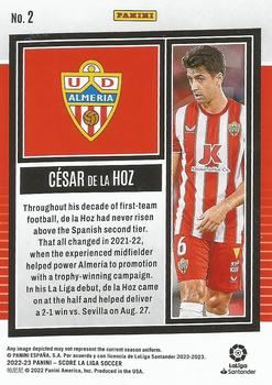 2022-23 Score LaLiga Santander #2 Cesar de la Hoz Back