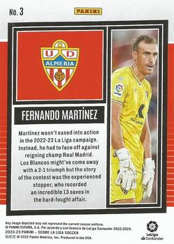 2022-23 Score LaLiga Santander #3 Fernando Martinez Back