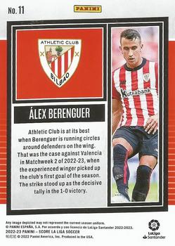 2022-23 Score LaLiga Santander #11 Alex Berenguer Back