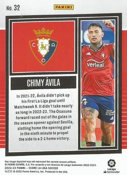 2022-23 Score LaLiga Santander #32 Chimy Avila Back