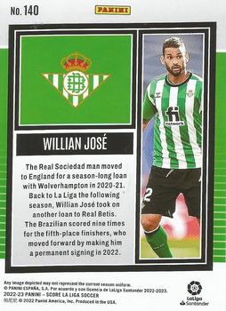 2022-23 Score LaLiga Santander #140 Willian Jose Back
