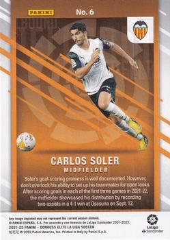 2021-22 Donruss Elite LaLiga Santander - Spellbound #6 Carlos Soler Back