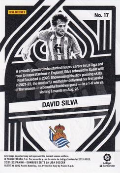 2021-22 Donruss Elite LaLiga Santander - Elite Deck #17 David Silva Back
