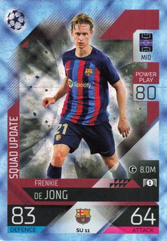 2022-23 Topps Match Attax UEFA Champions League & UEFA Europa League Extra - Squad Update Crystal #SU 11 Frenkie de Jong Front