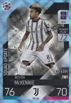 2022-23 Topps Match Attax UEFA Champions League & UEFA Europa League Extra - Squad Update Crystal #SU 30 Weston McKennie Front