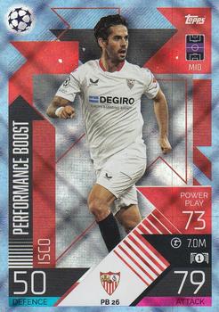 2022-23 Topps Match Attax UEFA Champions League & UEFA Europa League Extra - Performance Boost Crystal #PB 26 Isco Front