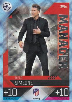2022-23 Topps Match Attax UEFA Champions League & UEFA Europa League Extra - Manager Crystal #MAN 9 Diego Simeone Front