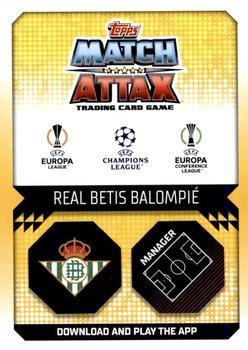 2022-23 Topps Match Attax UEFA Champions League & UEFA Europa League Extra - Manager Crystal #MAN 18 Manuel Pellegrini Back