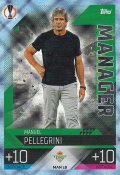 2022-23 Topps Match Attax UEFA Champions League & UEFA Europa League Extra - Manager Crystal #MAN 18 Manuel Pellegrini Front