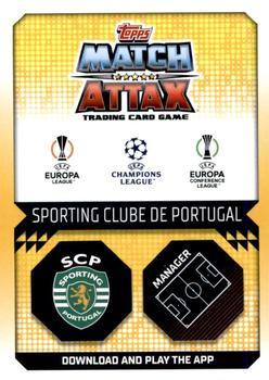 2022-23 Topps Match Attax UEFA Champions League & UEFA Europa League Extra - Manager Crystal #MAN 25 Ruben Amorim Back