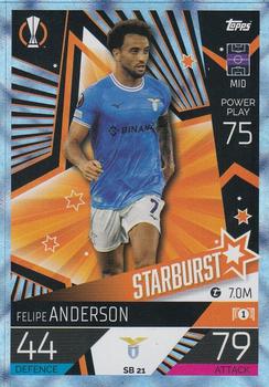 2022-23 Topps Match Attax UEFA Champions League & UEFA Europa League Extra - Starburst Crystal #SB 21 Felipe Anderson Front