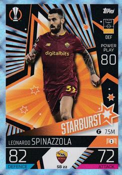2022-23 Topps Match Attax UEFA Champions League & UEFA Europa League Extra - Starburst Crystal #SB 22 Leonardo Spinazzola Front