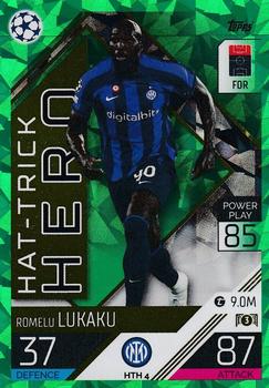 2022-23 Topps Match Attax UEFA Champions League & UEFA Europa League Extra - Hat-Trick Hero Emerald #HTH 4 Romelu Lukaku Front