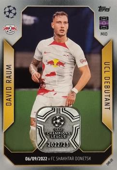 2022-23 Topps Match Attax UEFA Champions League & UEFA Europa League Extra - UCL Debut Memento Relic #DMR-DR David Raum Front