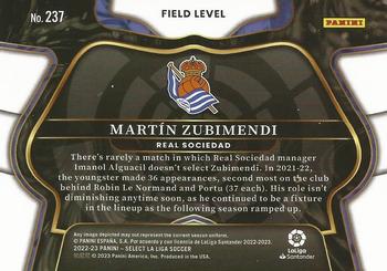2022-23 Panini Select La Liga #237 Martin Zubimendi Back