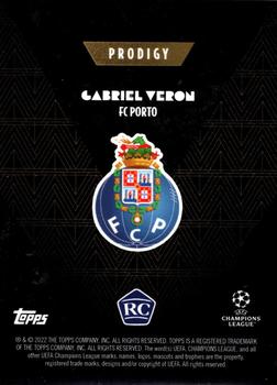 2022-23 Topps Deco UEFA Champions League & Europa League #NNO Gabriel Veron Back