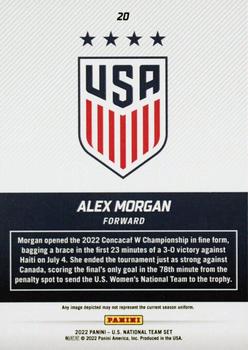 2022 Panini Instant US National Team #20 Alex Morgan Back