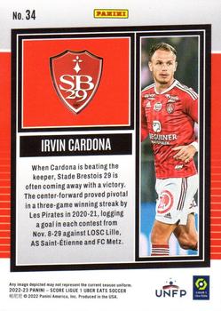 2022-23 Score Ligue 1 Uber Eats #34 Irvin Cardona Back