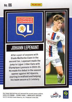 2022-23 Score Ligue 1 Uber Eats #86 Johann Lepenant Back