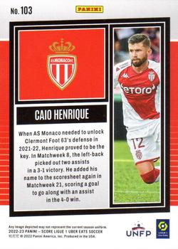 2022-23 Score Ligue 1 Uber Eats #103 Caio Henrique Back