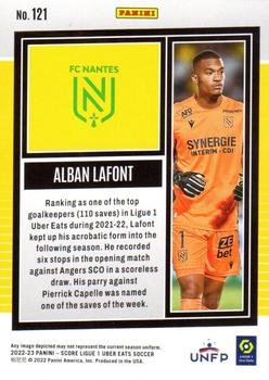 2022-23 Score Ligue 1 Uber Eats #121 Alban Lafont Back