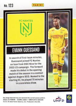 2022-23 Score Ligue 1 Uber Eats #123 Evann Guessand Back