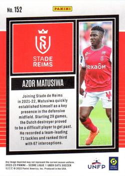2022-23 Score Ligue 1 Uber Eats #152 Azor Matusiwa Back