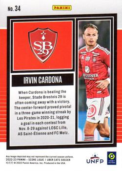 2022-23 Score Ligue 1 Uber Eats - Lasers #34 Irvin Cardona Back