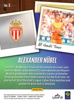 2022-23 Score Ligue 1 Uber Eats - All Hands Team #5 Alexander Nubel Back